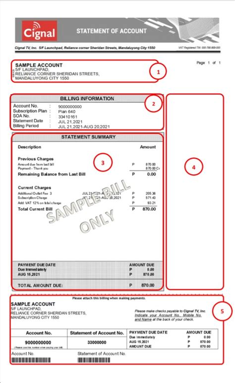 cignal tv billing history